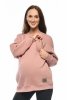 MijaCulture - 3 in 1 oversize maternity and nursing sweatshirt Miley M020 Dirty pink
